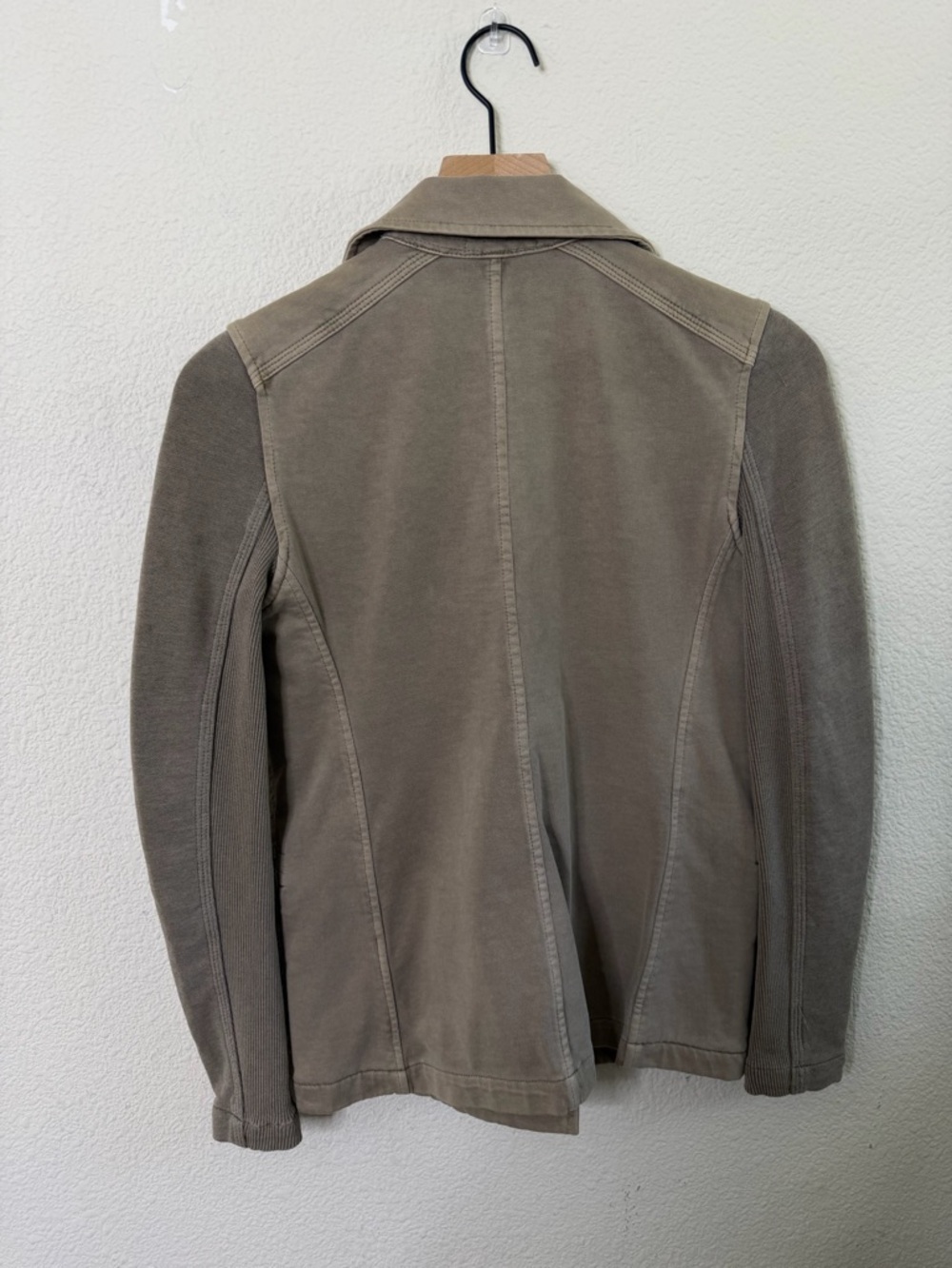 James Perse Mixed Media Surplus Jacket in Coyote Pigment Womens Size 0 / XS - Picture 6 of 9